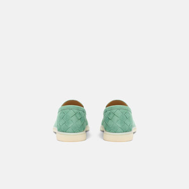 Ludovica Jade Green Woven Scarosso: Jade Green – Suede LUDOVICAPLOAF