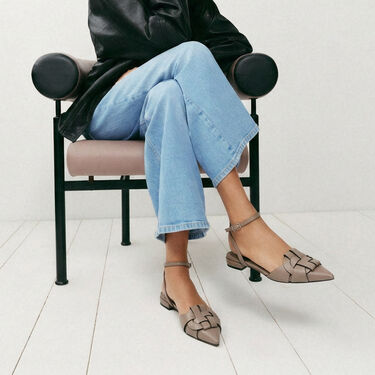 Amanda Taupe Scarosso: Taupe - Calf AMANDABALL