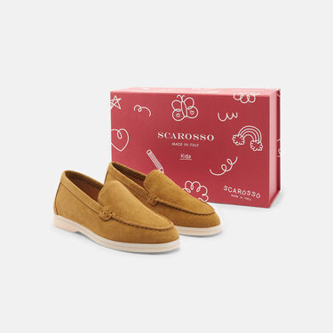 Ludovico Boy Beige Suede Scarosso: Beige - Suede LUDOVICOKLOAF