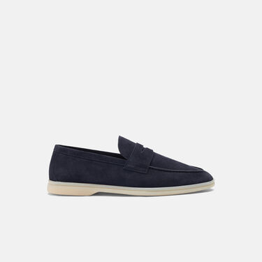Luciano Blue Suede Scarosso: Blue - Suede LUCIANOLOAF