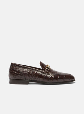 Alessandra Dark Brown Croco Scarosso: Dark Brown - Croco-Printed Calf ALESSANDRALOAF