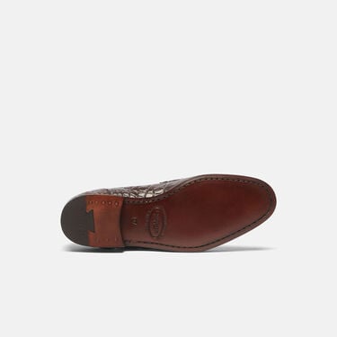 Alessandra Dark Brown Croco Scarosso: Dark Brown - Croco-Printed Calf Alessandra Dark Brown Croco Scarosso: Dark Brown - Croco-Printed Calf ALESSANDRALOAF