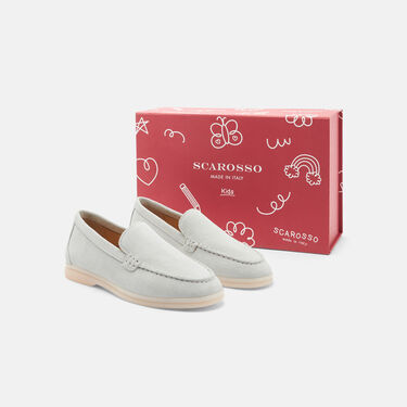 Ludovica Girl Ice Suede Scarosso: Ice - Suede LUDOVICAKLOAF