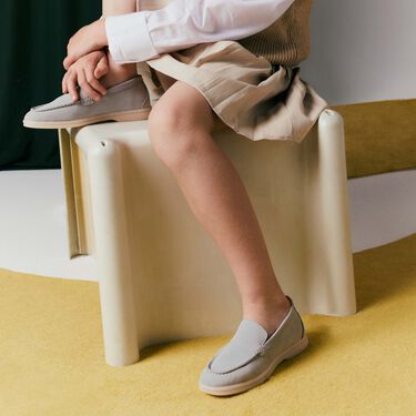 Ludovica Girl Ice Suede Scarosso: Ice - Suede LUDOVICAKLOAF