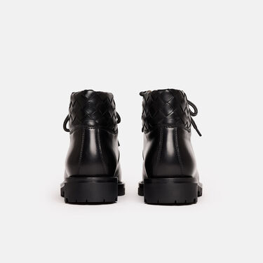 Catherine Black Woven Scarosso: Black Woven - Calf CATHERINEBOOT