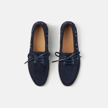 Lia Blue Suede Scarosso: Blue - Suede LIABOAT