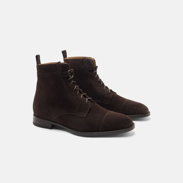 Dante Dark Brown Suede Scarosso: Dark Brown Suede DANTEBOOT