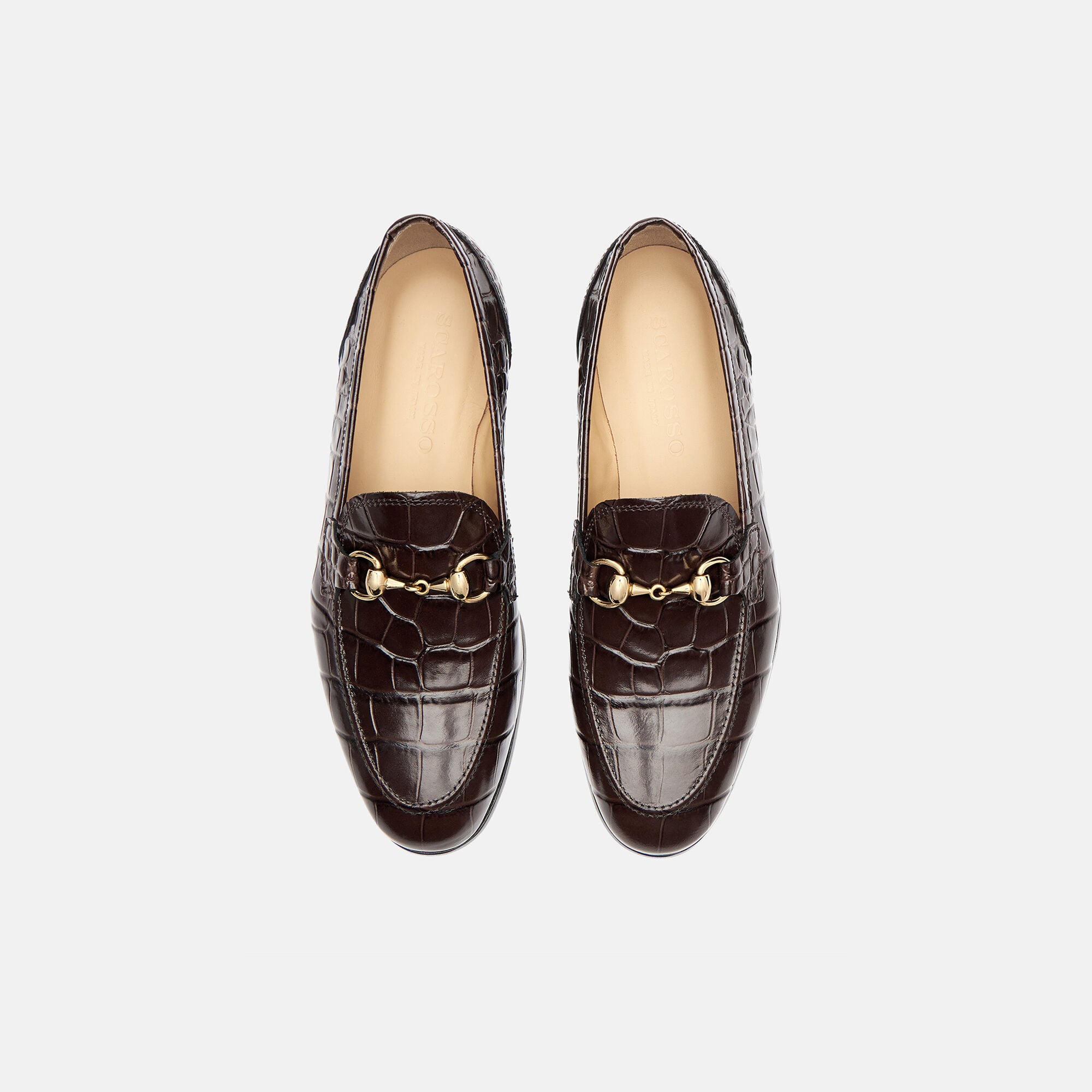 Alessandra Dark Brown Croco Scarosso: Dark Brown - Croco-Printed Calf Alessandra Dark Brown Croco Scarosso: Dark Brown - Croco-Printed Calf ALESSANDRALOAF