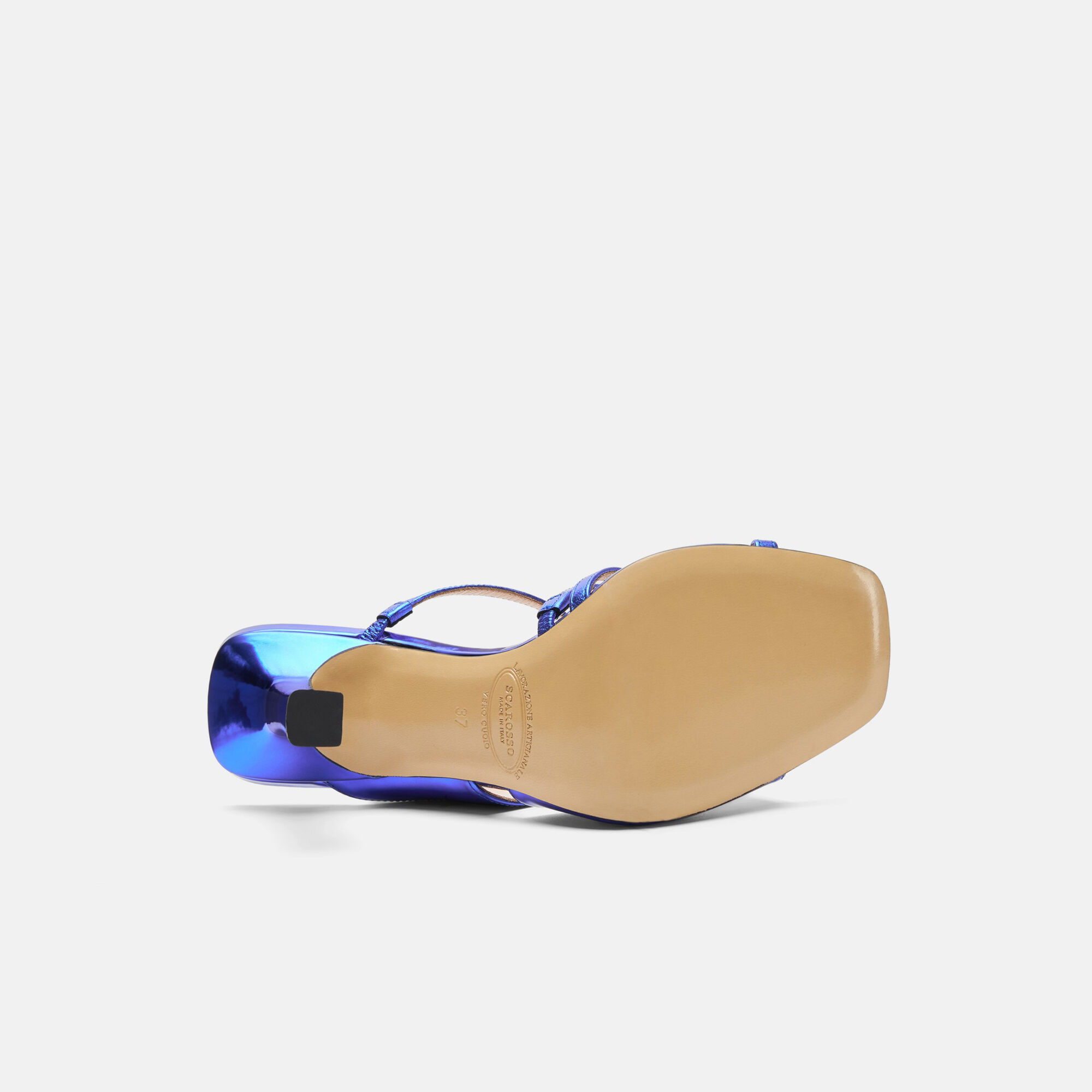 Zoe Blu Scarosso: Blu - Metallizzato ZOESAND