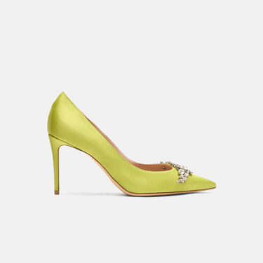 Greta Lime Raso Scarosso: Lime - Raso GRETAPUMP