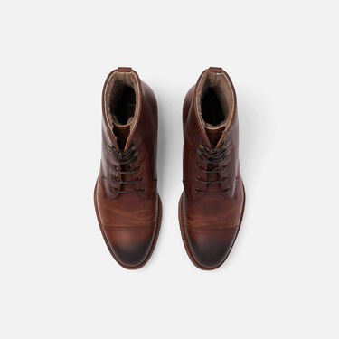 Paolo Caramel Lux Scarosso: Brown - Calf PAOLOBOOT
