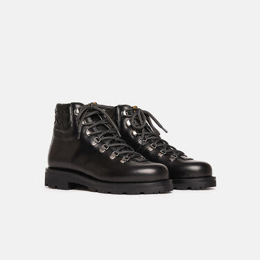 Catherine Black Woven Scarosso: Black Woven - Calf CATHERINEBOOT