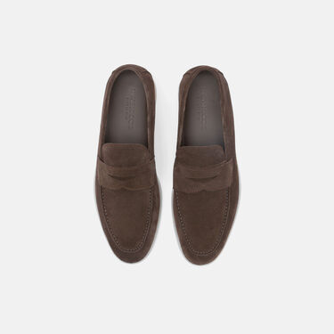Luciano Brown Suede Scarosso: Brown - Suede LUCIANOLOAF