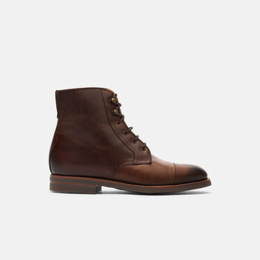 Paolo Caramel Lux Scarosso: Brown - Calf PAOLOBOOT