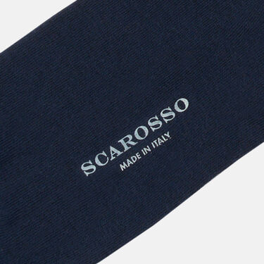 Blue Navy Cotton Socks Scarosso: Bleu marine – Coton COLOCOTTSOCK