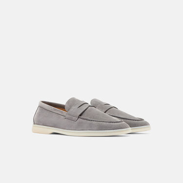 Luciano Grey Suede Scarosso: Grey - Suede LUCIANOLOAF