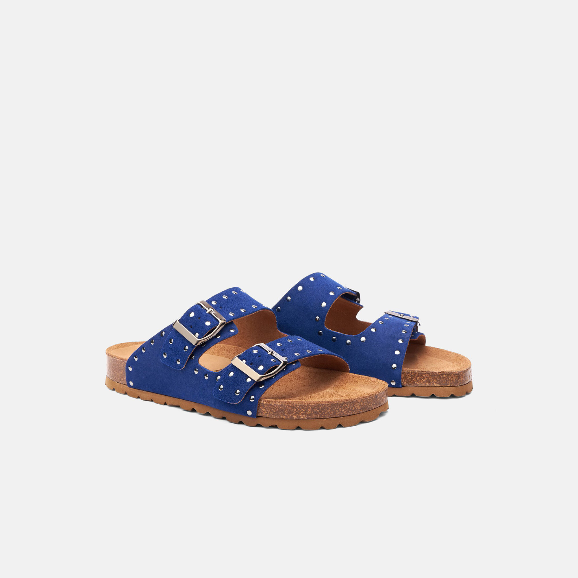 Delilah Blu Scamosciata Scarosso: Blu - Camoscio DELILAHSAND