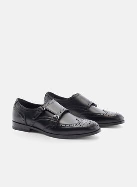 Kate Black Scarosso: Black - calf KATEMONK