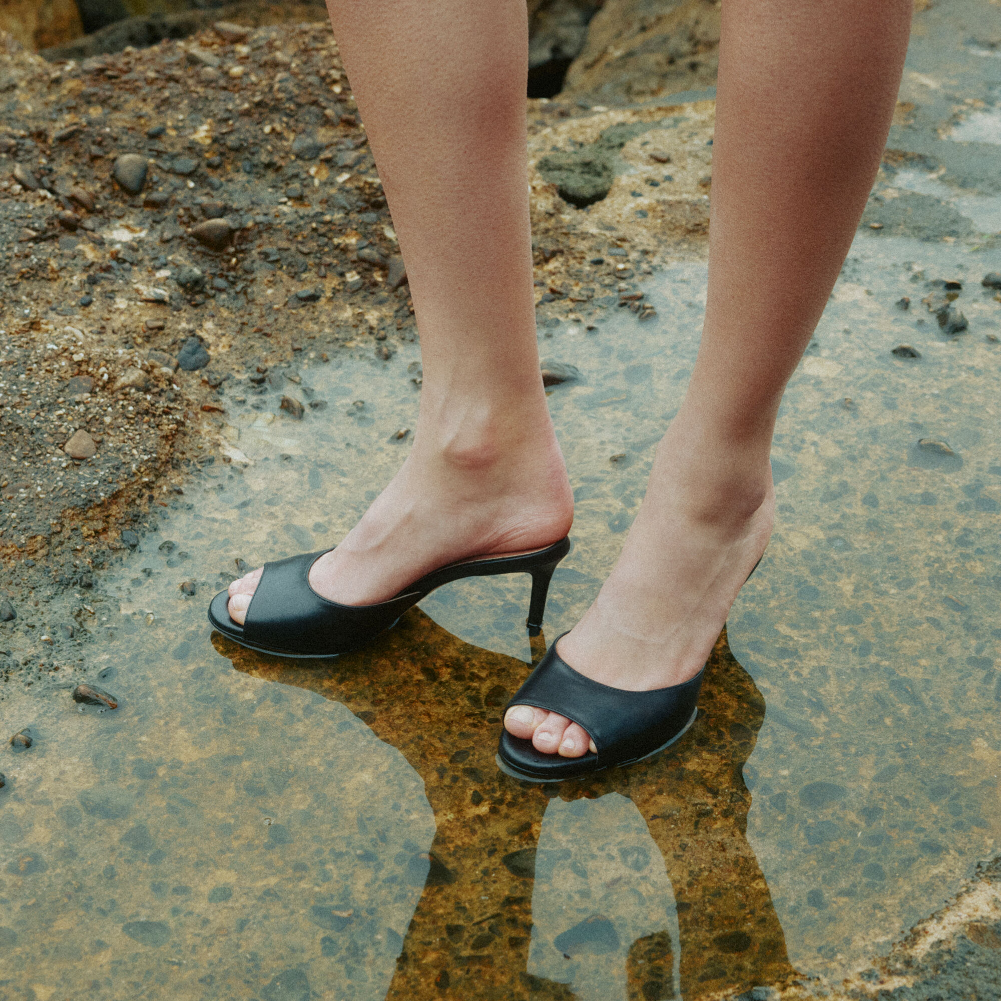 Lohan Black Scarosso: Black - Calf LOHANMULE