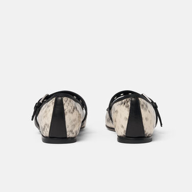 Astrid Pitone Scarosso: Grigio - Vitello Stampa Pitone ASTRIDBALL