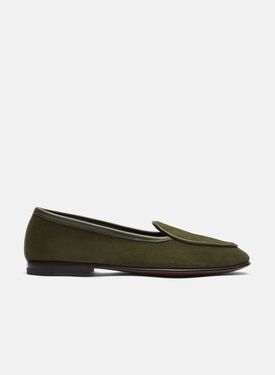 Nele Green Suede Scarosso: Green- Suede NELELOAF