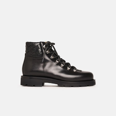 Catherine Black Woven Scarosso: Black Woven - Calf CATHERINEBOOT