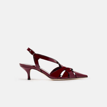 Clio Burgundy Patent Scarosso: Burgundy - Patent CLIOPUMP