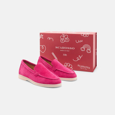 Ludovica Girl Fuchsia Suede Scarosso: Fuchsia - Suede LUDOVICAKLOAF