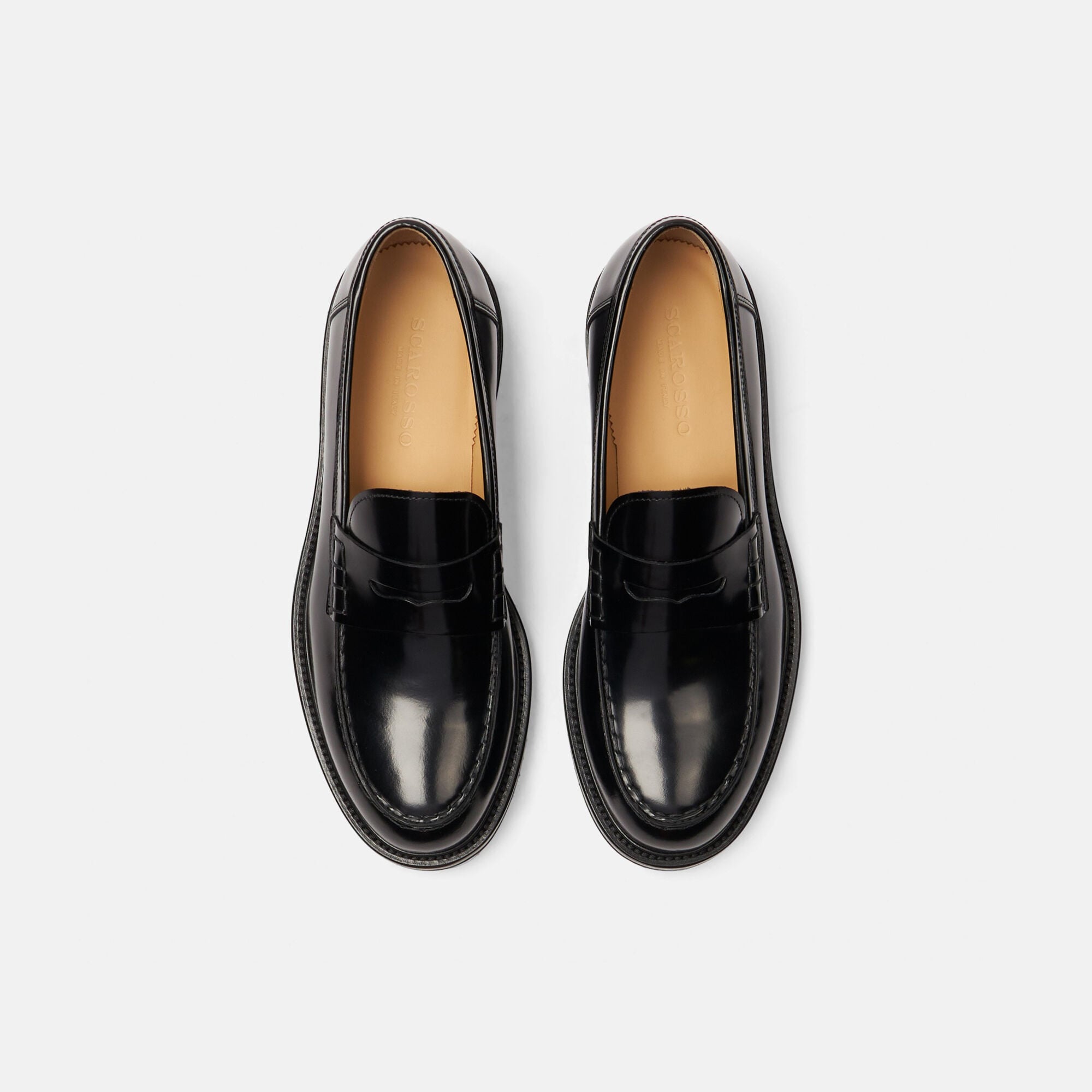 Milo Black Bright Scarosso: Black - Brushed Calf Milo Black Bright Scarosso: Black - Brushed Calf MILOLOAF