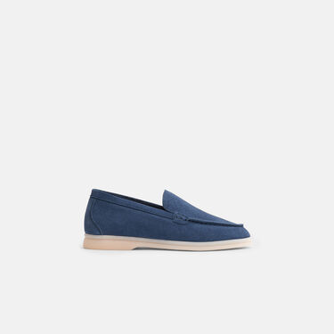 Ludovico Boy Steel Suede Scarosso: Steel Blue - Suede LUDOVICOKLOAF