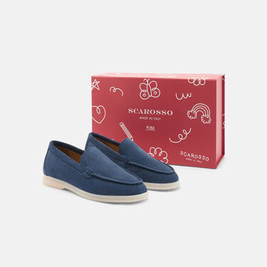 Ludovica Girl Steel Suede Scarosso: Steel Grey - Suede LUDOVICAKLOAF