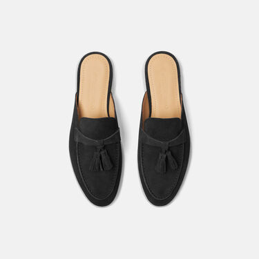 Lucrezia Black Suede Edit Scarosso: Black Edit - Suede LUCREZIAMULE