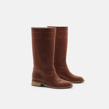 Tess Cognac Scarosso: Cognac - Calf TESSBOOT
