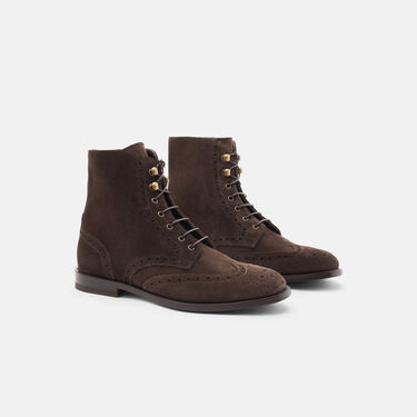 Stefania Brown Suede Scarosso: Brown - suede STEFANIABOOT