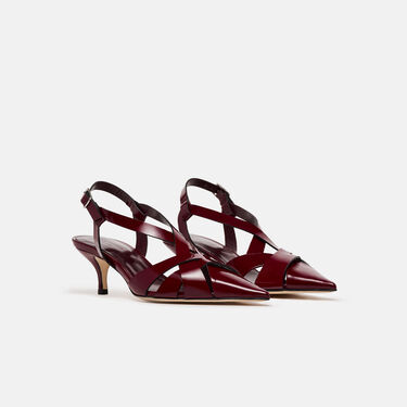 Clio Burgundy Patent Scarosso: Burgundy - Patent CLIOPUMP