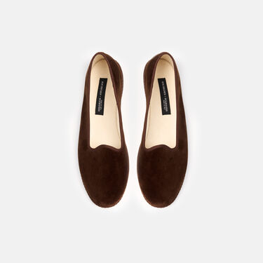 William IV Espresso Scarosso: Brown - Velvet WILLIAMIVSLIP