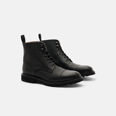 Jackie Grain Black Scarosso: Black - Calf JACKIEBOOT