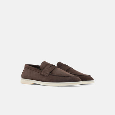 Luciano Brown Suede Scarosso: Brown - Suede LUCIANOLOAF