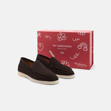 Ludovico Boy Brown Suede Scarosso: Brown - Suede LUDOVICOKLOAF