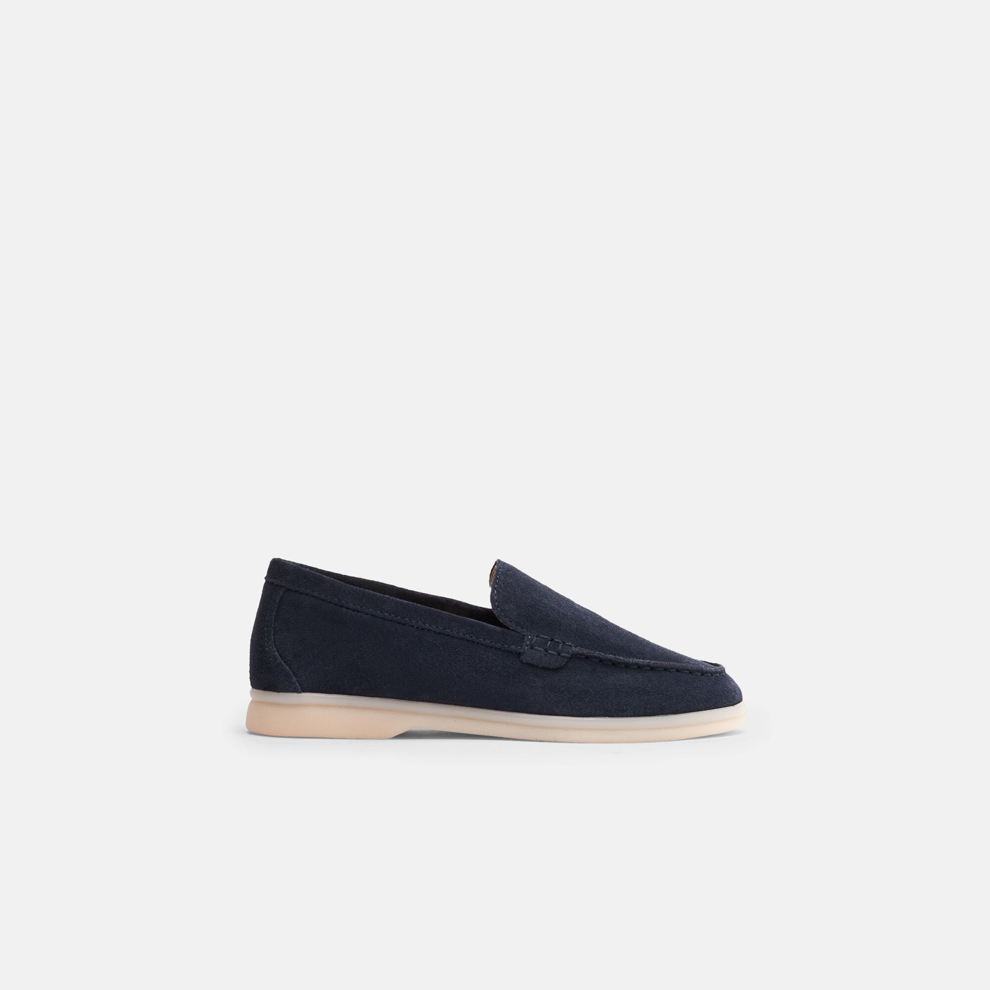 Ludovica Girl Blue Suede Scarosso: Blue - Suede LUDOVICAKLOAF