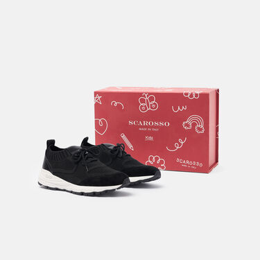 Robbie Boy Black Scarosso: Black - Knit ROBBIEKSNEA