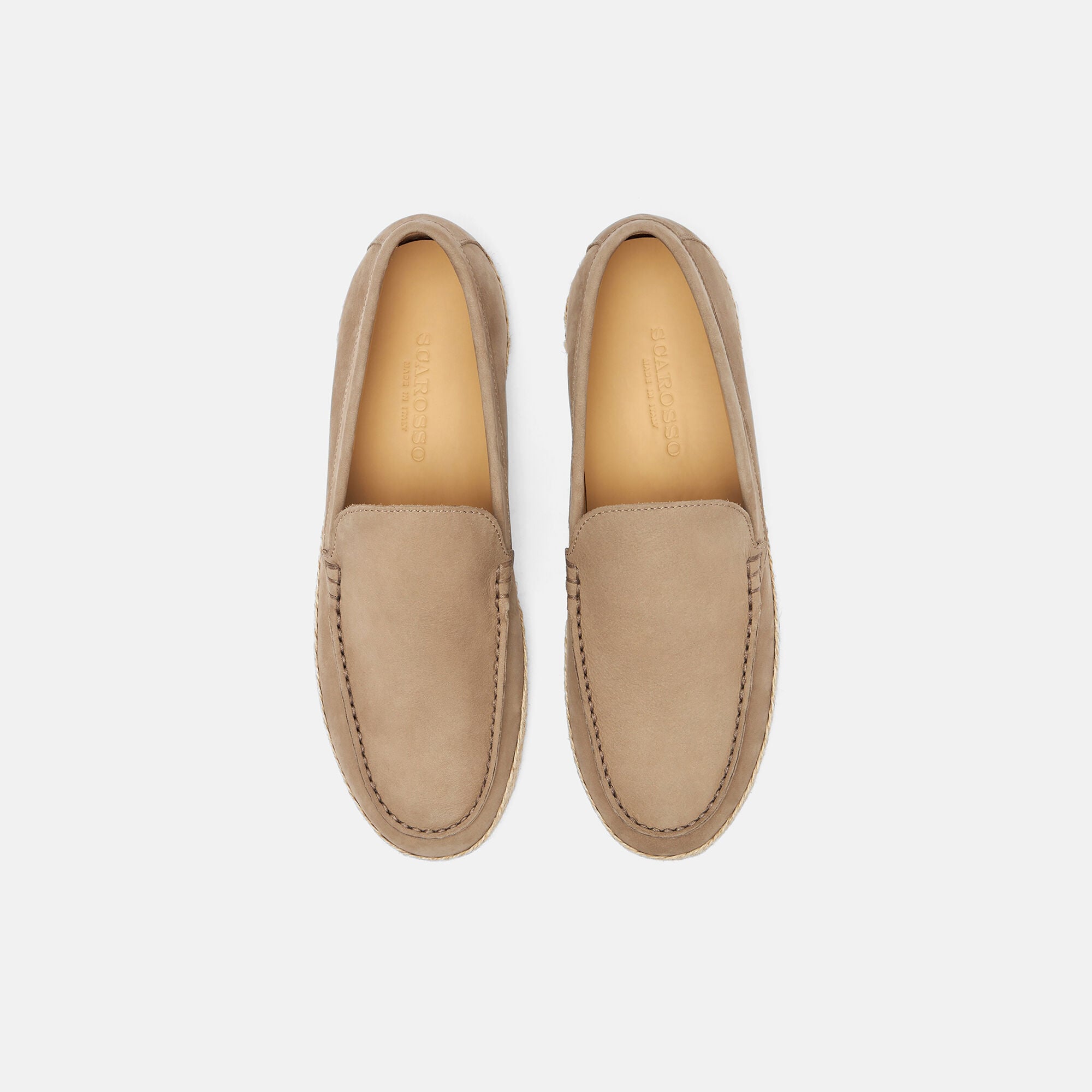 Lino Taupe Nubuck Scarosso: Taupe - Nubuck LINOESPA
