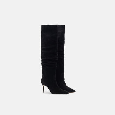 Carra Black Suede Scarosso: Black - Suede CARRABOOT