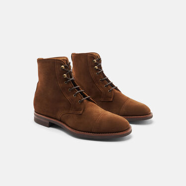 Paolo Snuff Scarosso: Light Brown - Suede PAOLOBOOT