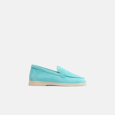 Ludovica Girl Turquoise Suede Scarosso: Turquoise - Suede LUDOVICAKLOAF