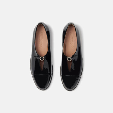 Vittoria Black Patent Scarosso: Black - Patent VITTORIAMONK