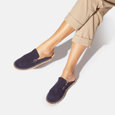 Belen Blau Veloursleder Scarosso: Blau - Veloursleder BELENESPA