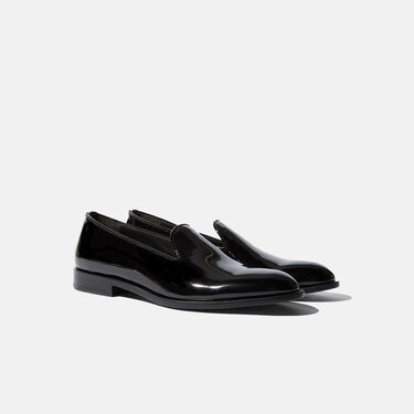 George Black Patent Scarosso: Black patent GEORGESLIP
