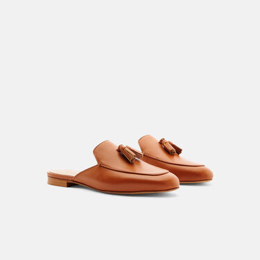 Giorgina Cognac Scarosso: Cognac - Kalbsleder GIORGINAMULE