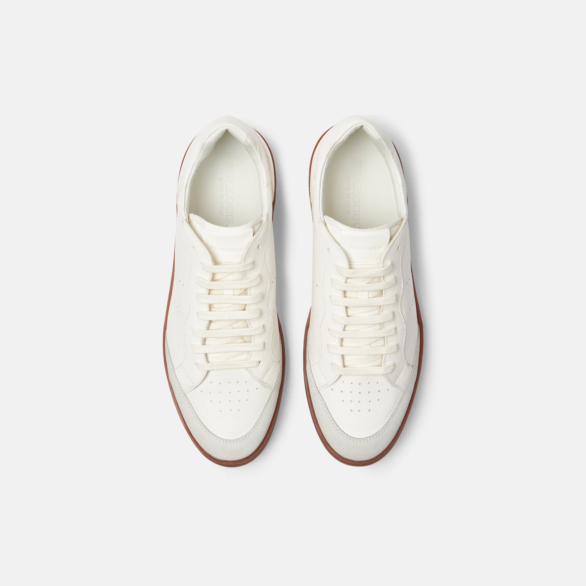 Umberto White Scarosso: White - Calf UMBERTOSNEA